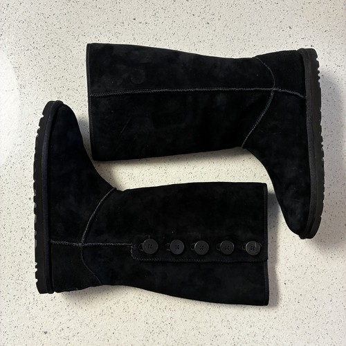 Ugg button boots black - ugg,